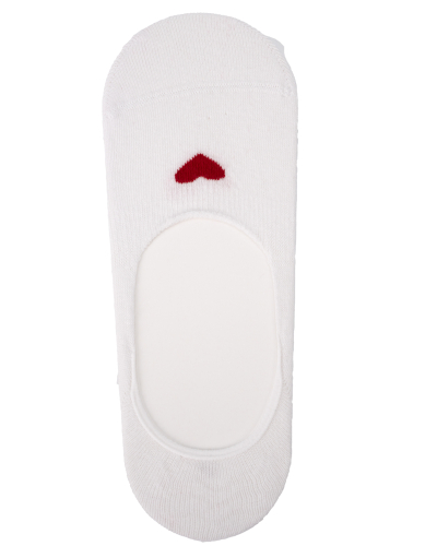 Женские носки 3304.60 (Белые с сердцем) #1