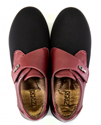 Туфлі жіночі ортопедичні на широку ногу Izdiri 505 (Червоні) #5