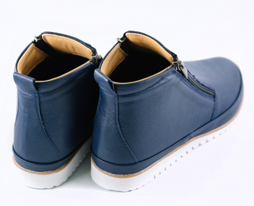 Женские ортопедические ботинки Canilh 1560 (Тёмно-синие) #5